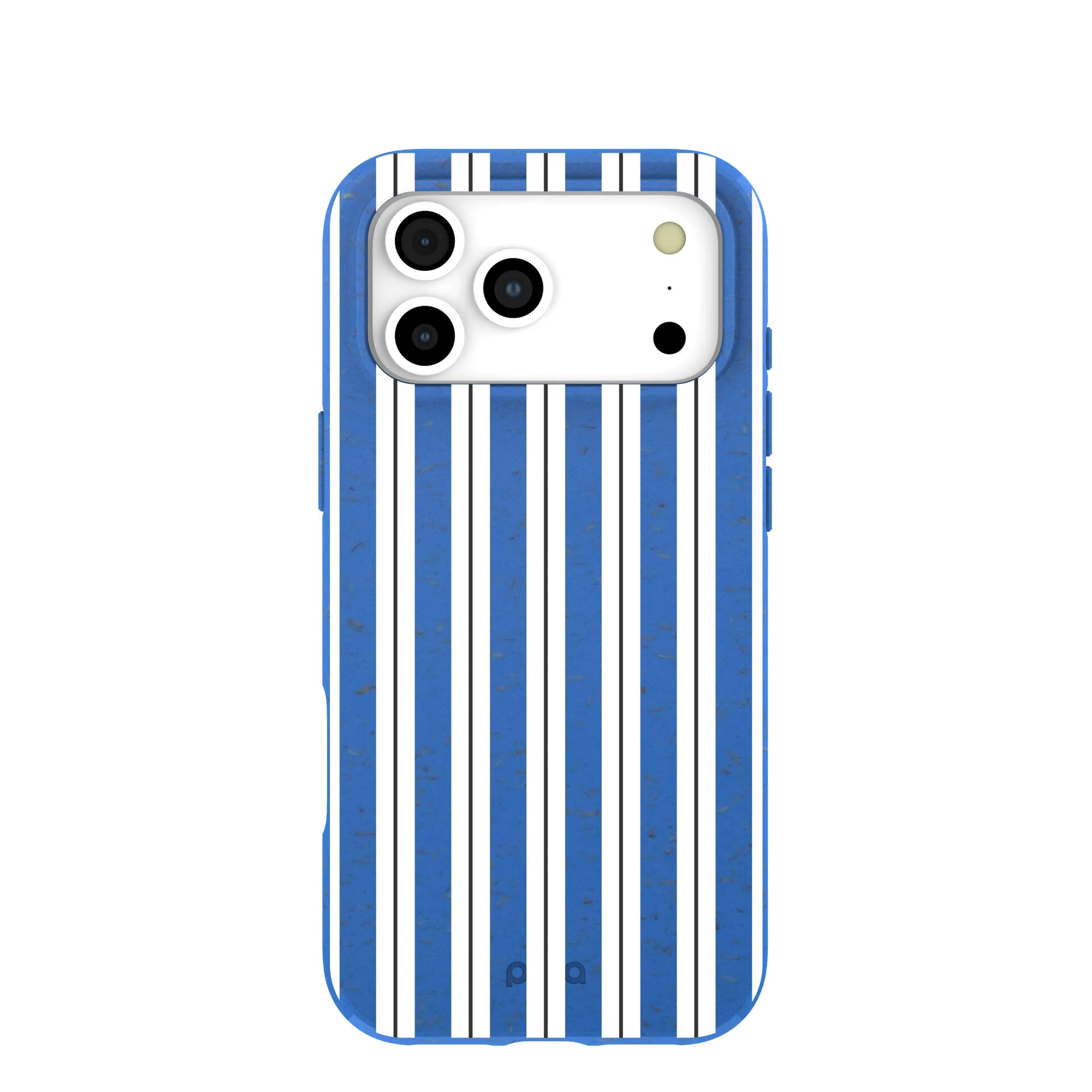 Electric Blue Striped Shirt iPhone 17 Pro Max Case