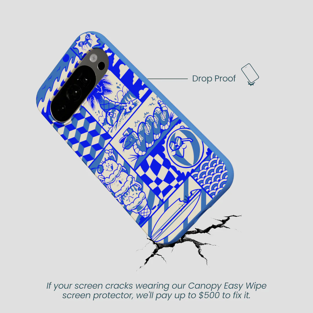 Electric Blue Summer Blues Google Pixel 10/10 Pro Case - Image 5