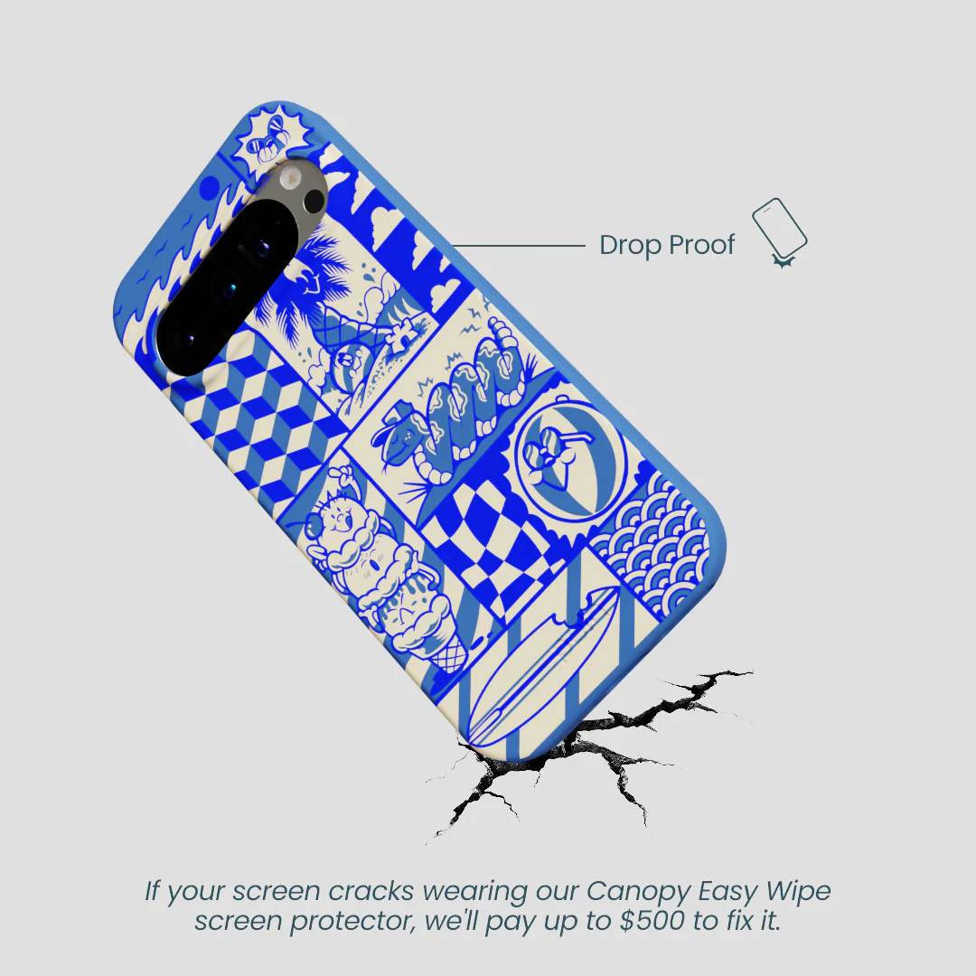 Electric Blue Summer Blues Google Pixel 9/9 Pro Case - Image 5