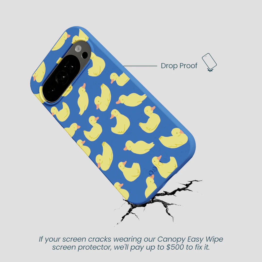 Electric Blue Sunny Ducklings Google Pixel 10/10 Pro Case - Image 5