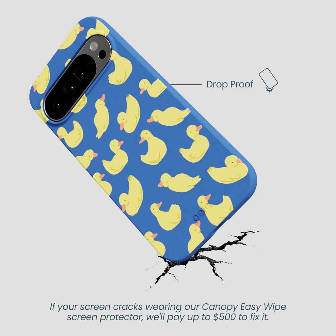 Electric Blue Sunny Ducklings Google Pixel 10 Pro XL Case - Image 5