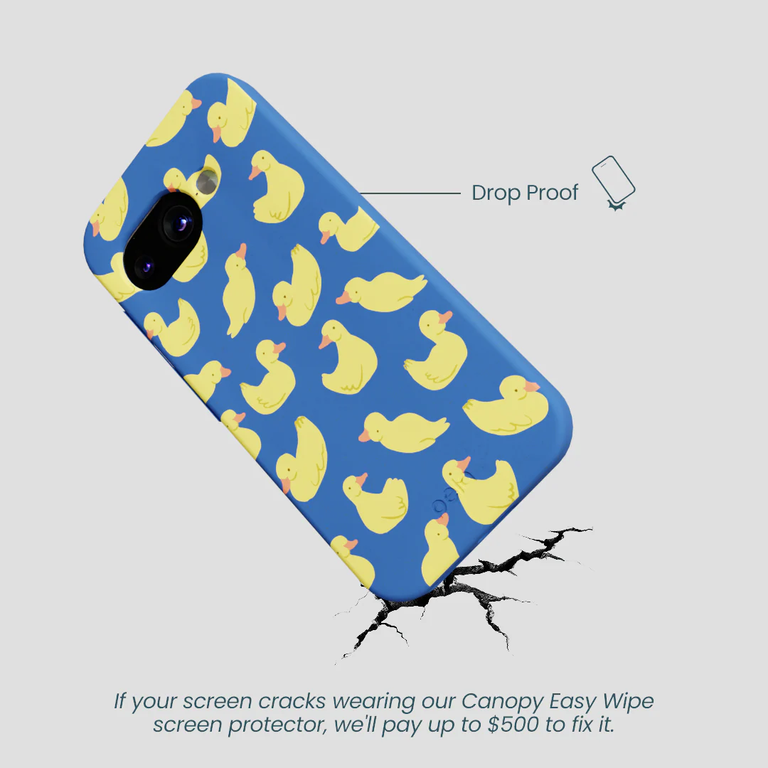 Electric Blue Sunny Ducklings Google Pixel 9a Case - Image 5