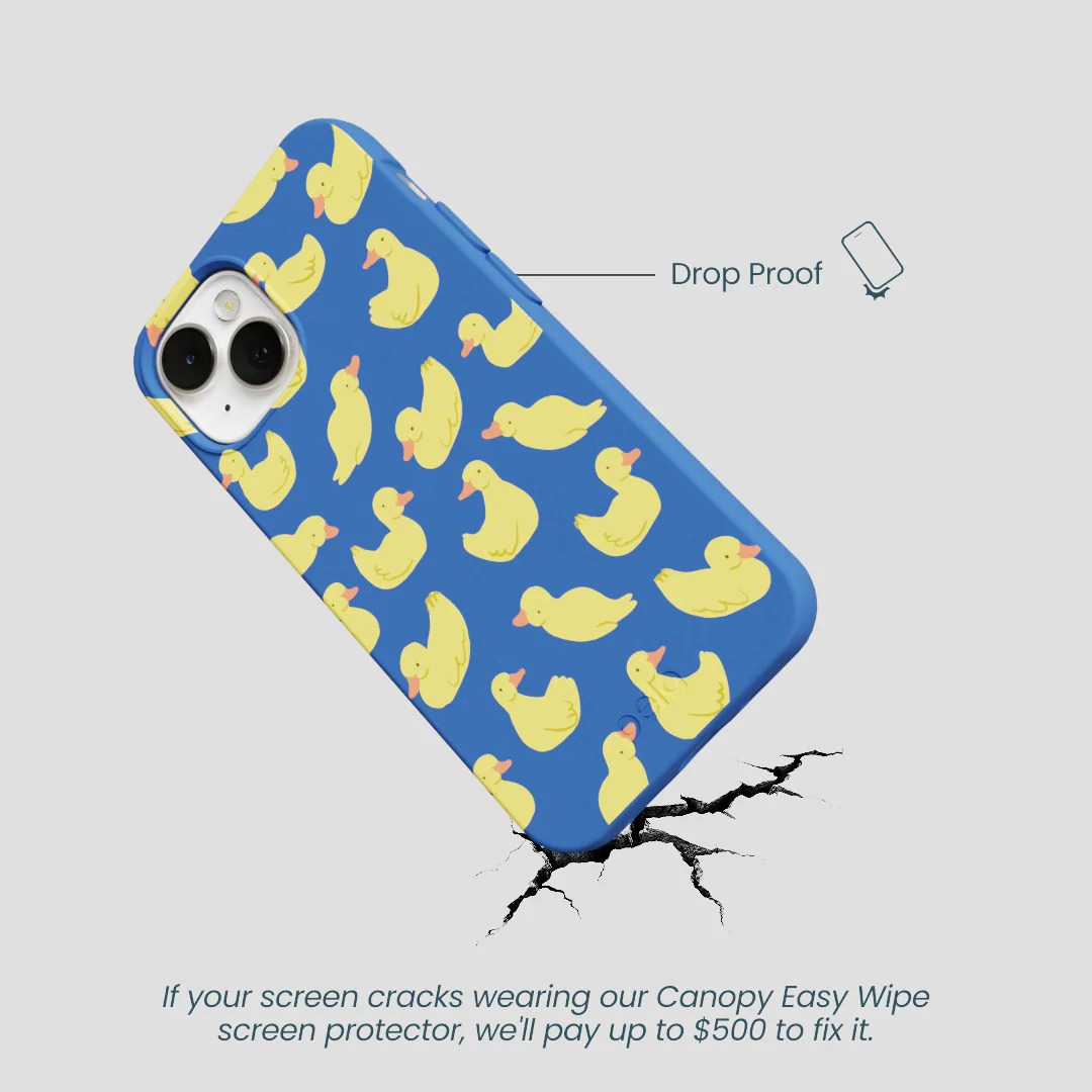 Electric Blue Sunny Ducklings iPhone 13 Case - Image 5