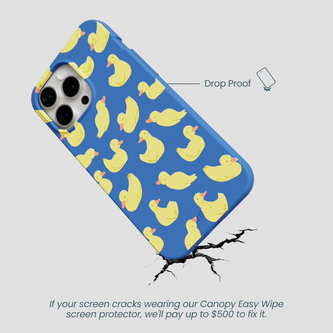 Electric Blue Sunny Ducklings iPhone 14 Pro Max Case - Image 5
