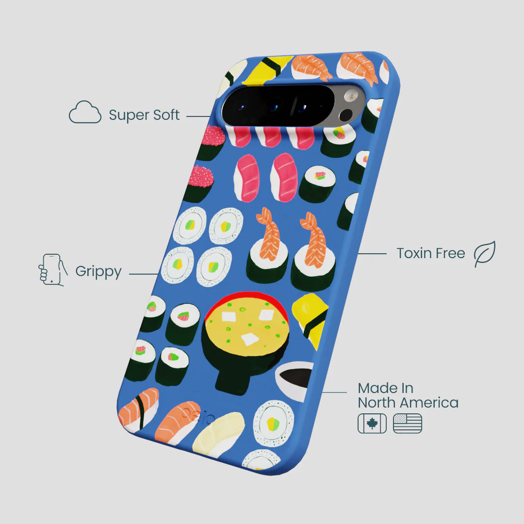 Electric Blue Sushi Night Google Pixel 9 Pro XL Case - Image 4