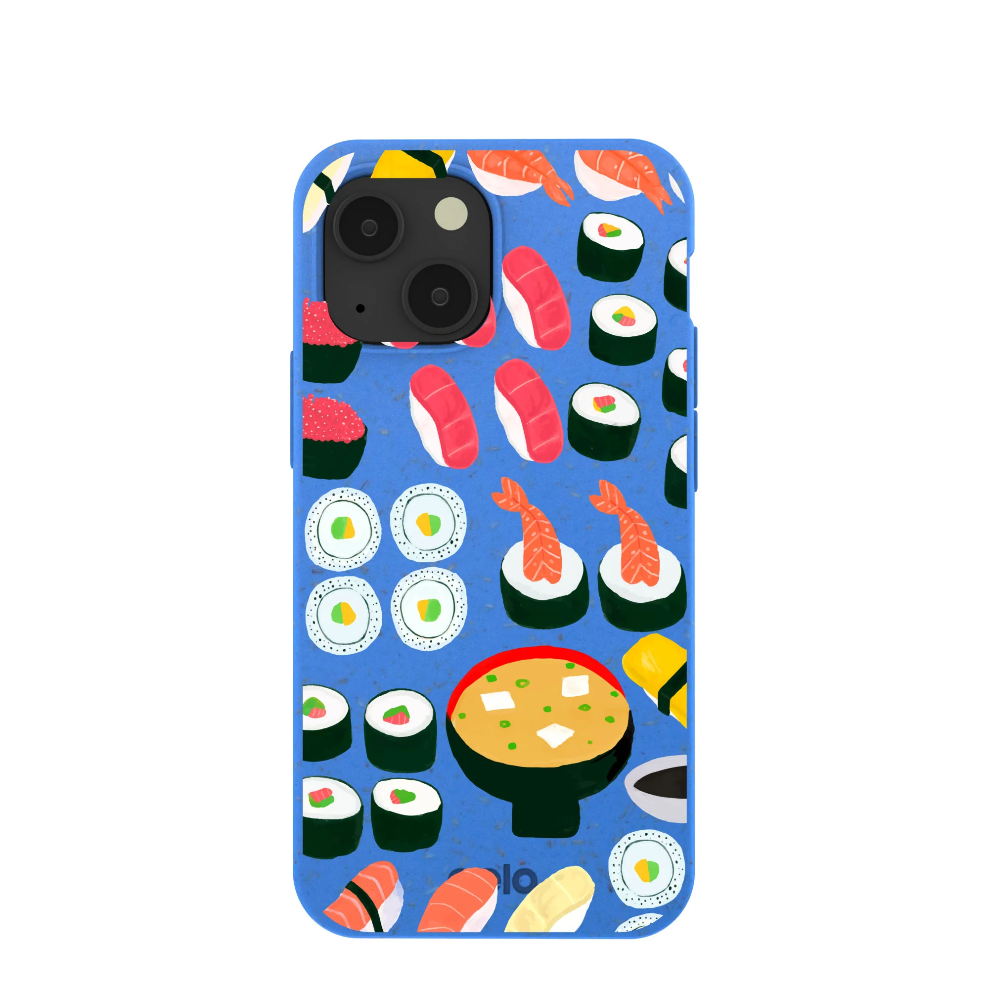 Electric Blue Sushi Night iPhone 13 Mini Case