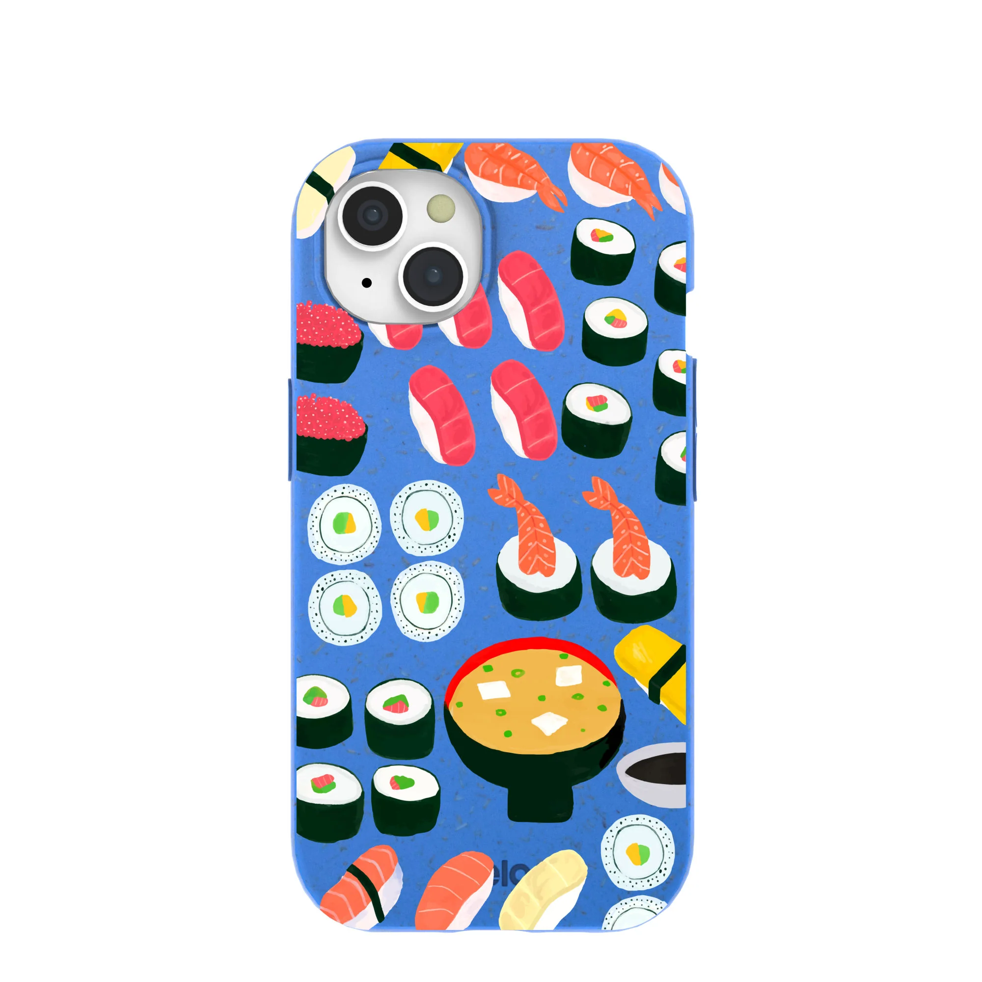 Electric Blue Sushi Night iPhone 15 Case