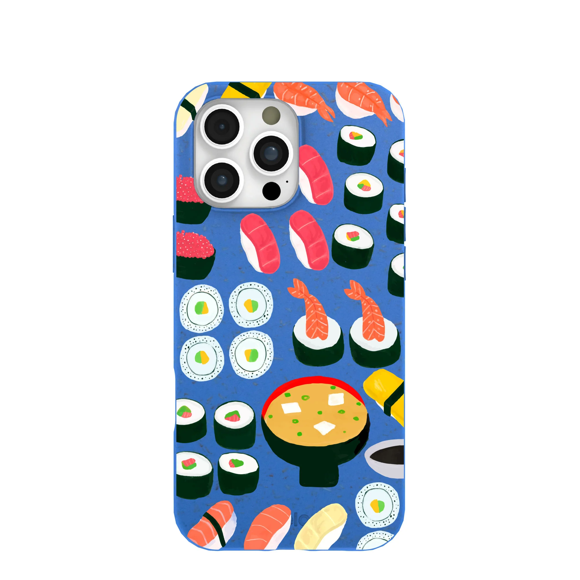 Electric Blue Sushi Night iPhone 16 Pro Max Case