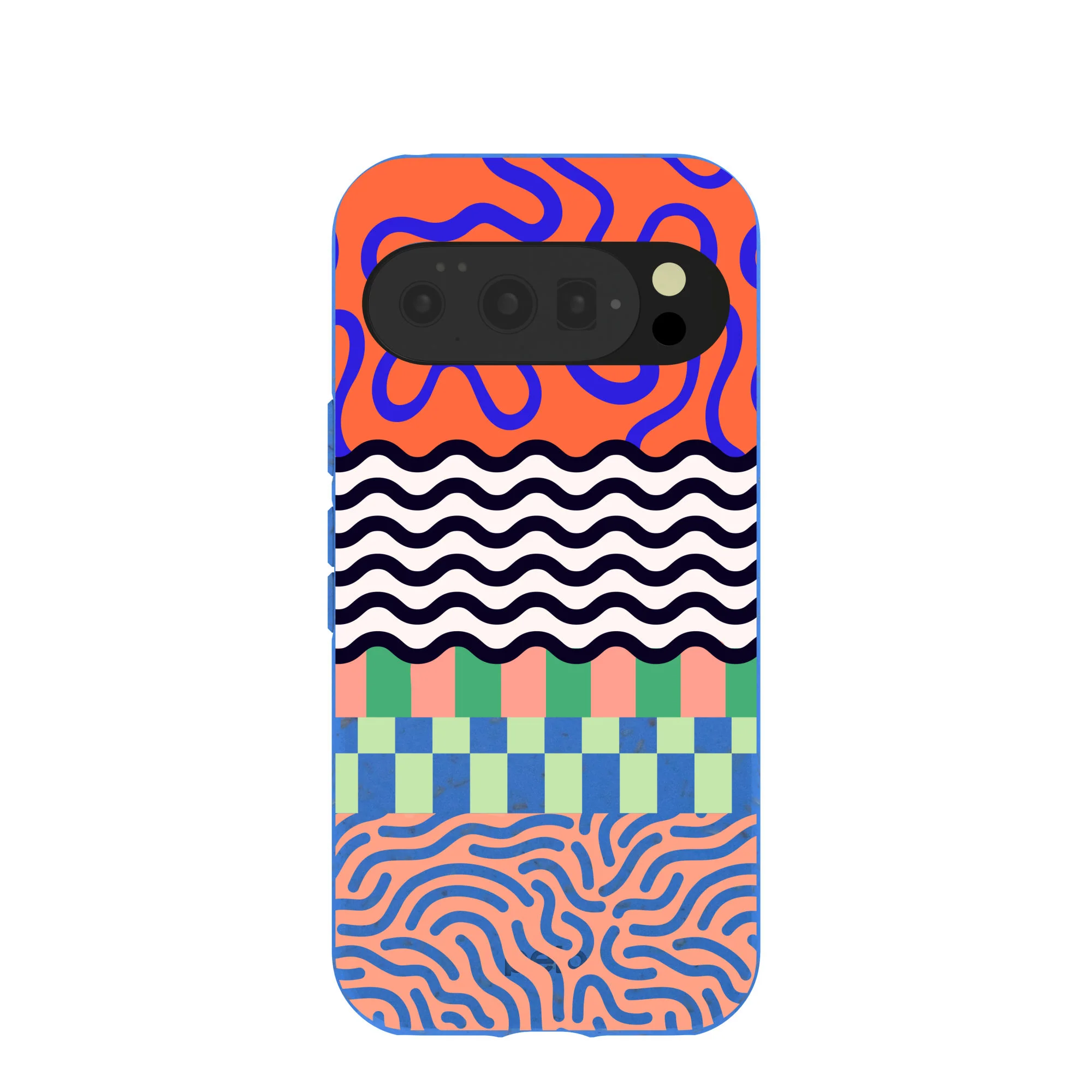 Electric Blue Tangerine Mix Google Pixel 10/10 Pro Case