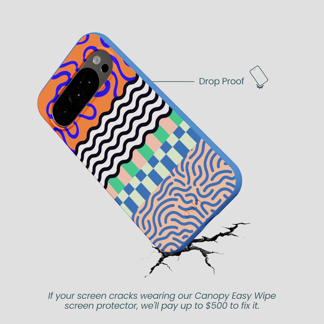Electric Blue Tangerine Mix Google Pixel 10/10 Pro Case - Image 5