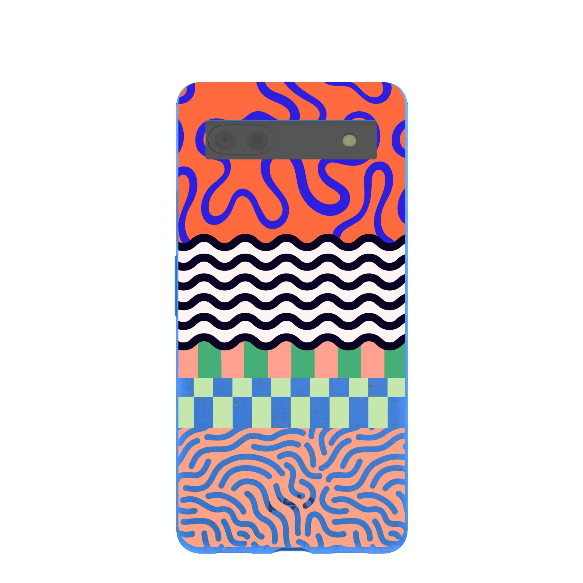 Electric Blue Tangerine Mix Google Pixel 6a Case