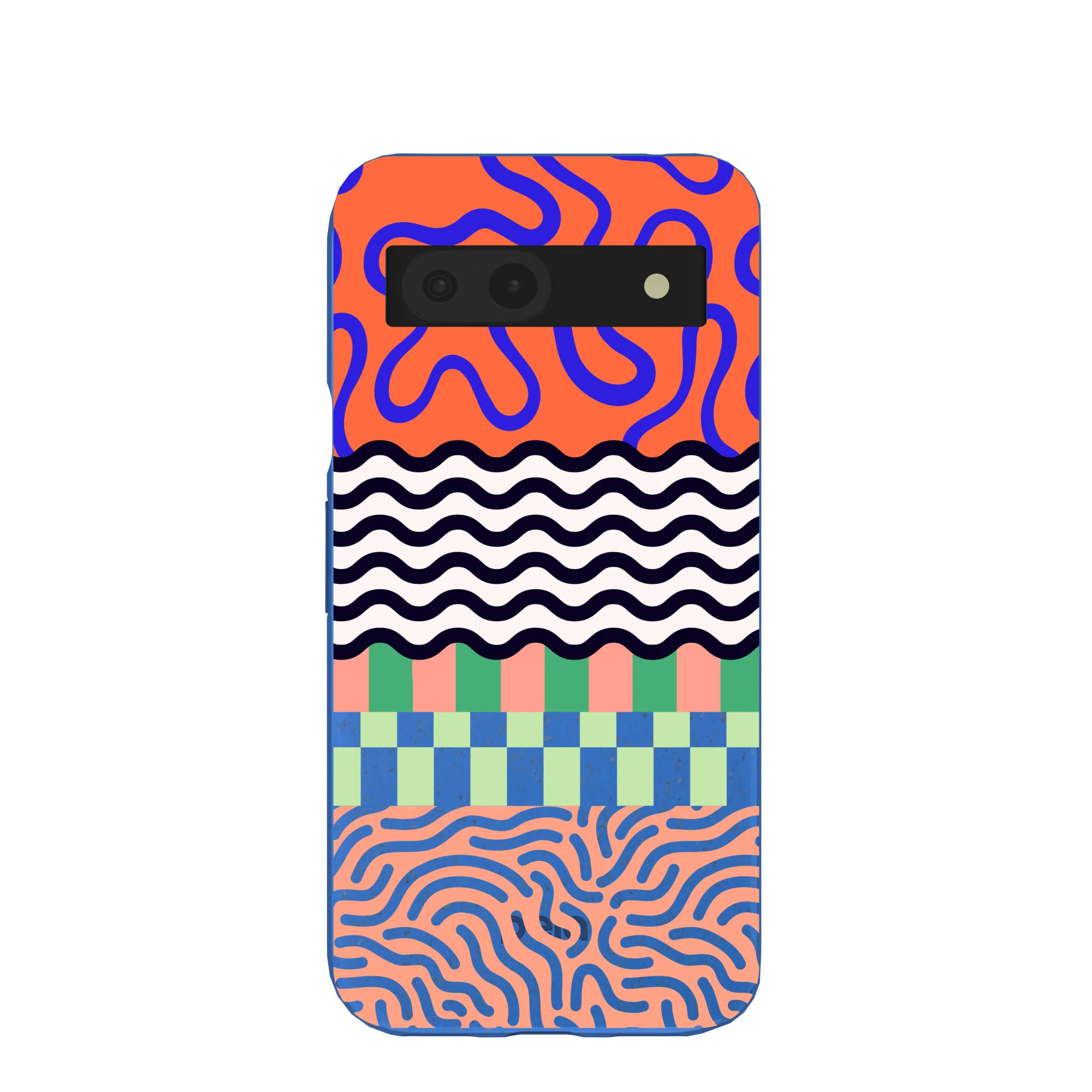 Electric Blue Tangerine Mix Google Pixel 8a Case