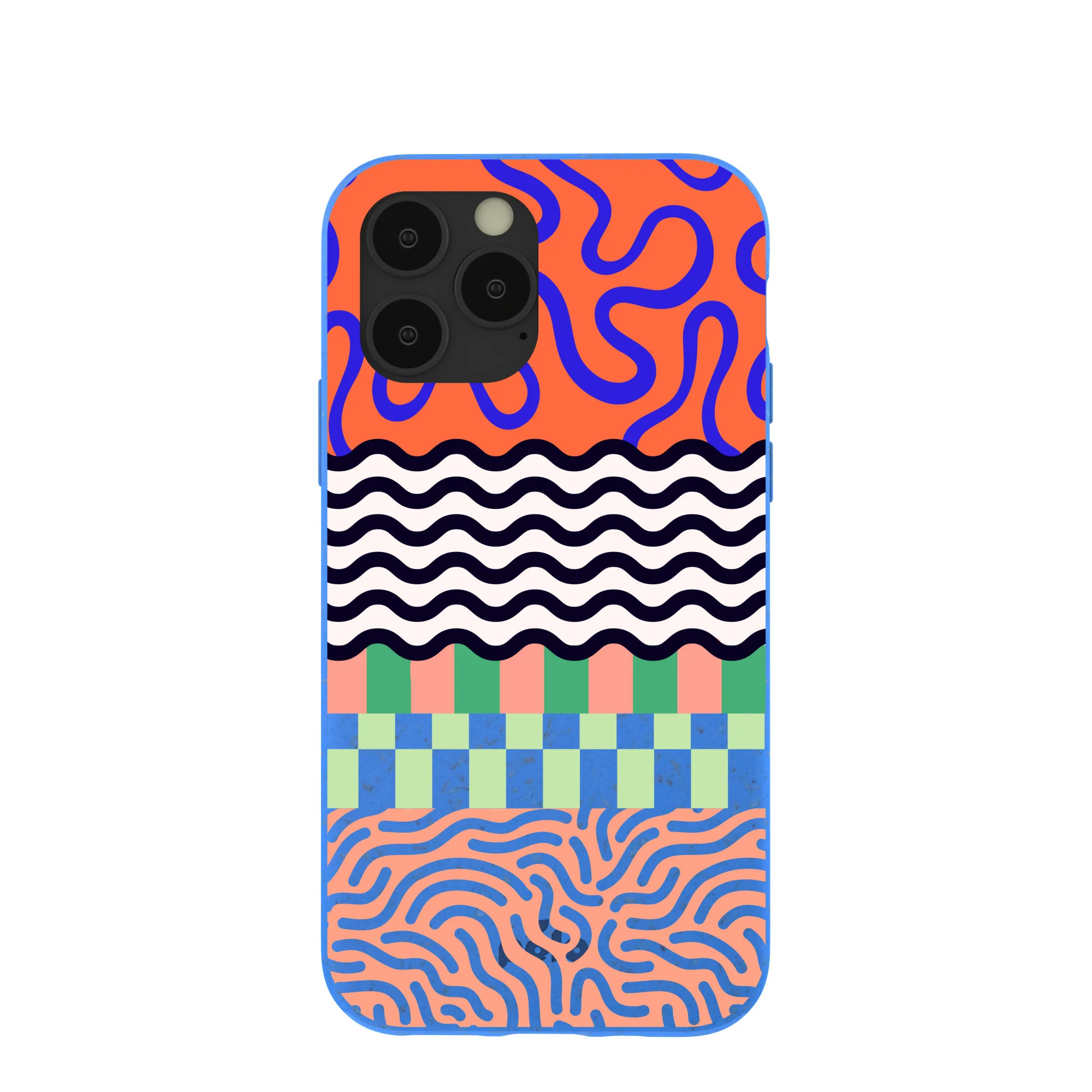 Electric Blue Tangerine Mix iPhone 11 Pro Case