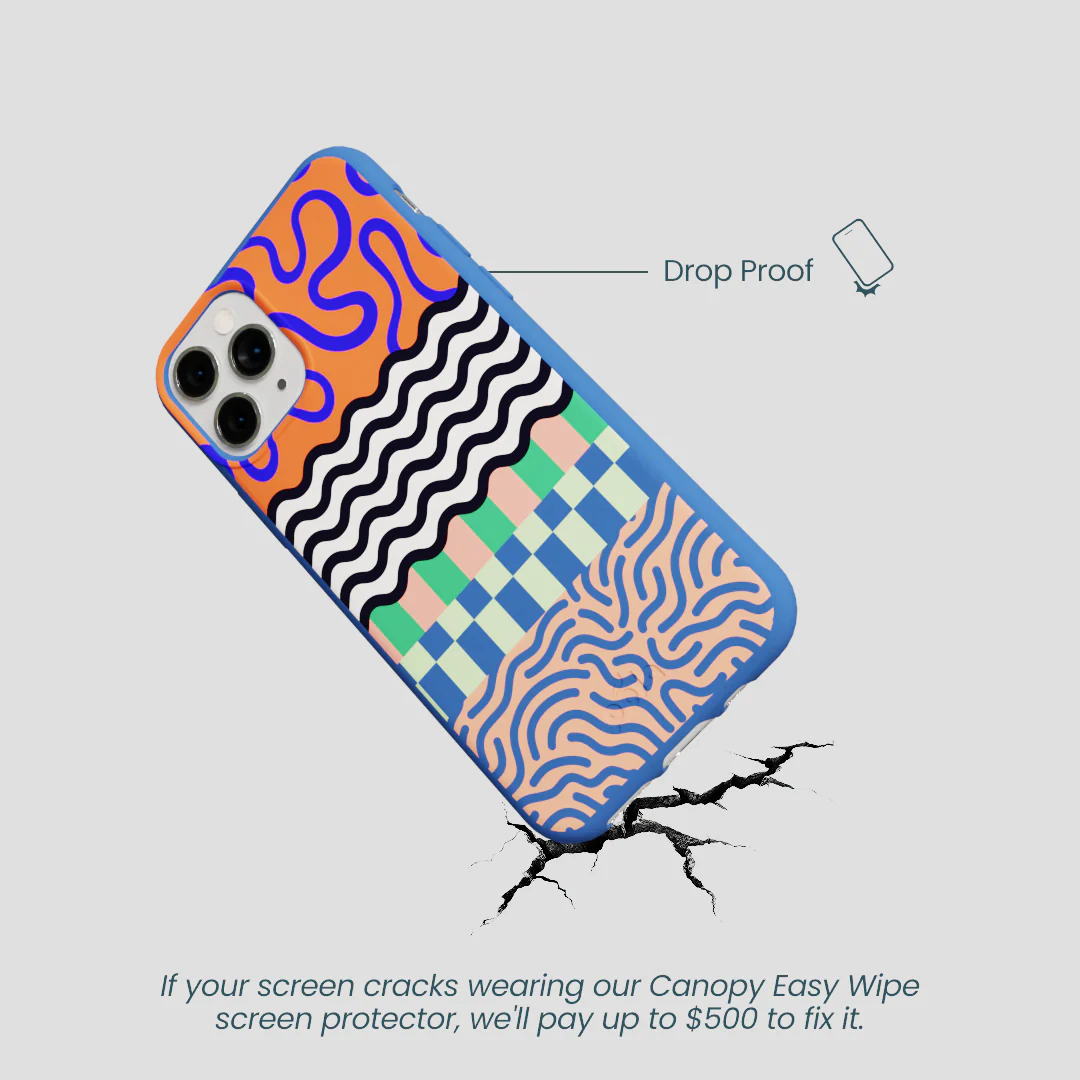 Electric Blue Tangerine Mix iPhone 11 Pro Case - Image 5