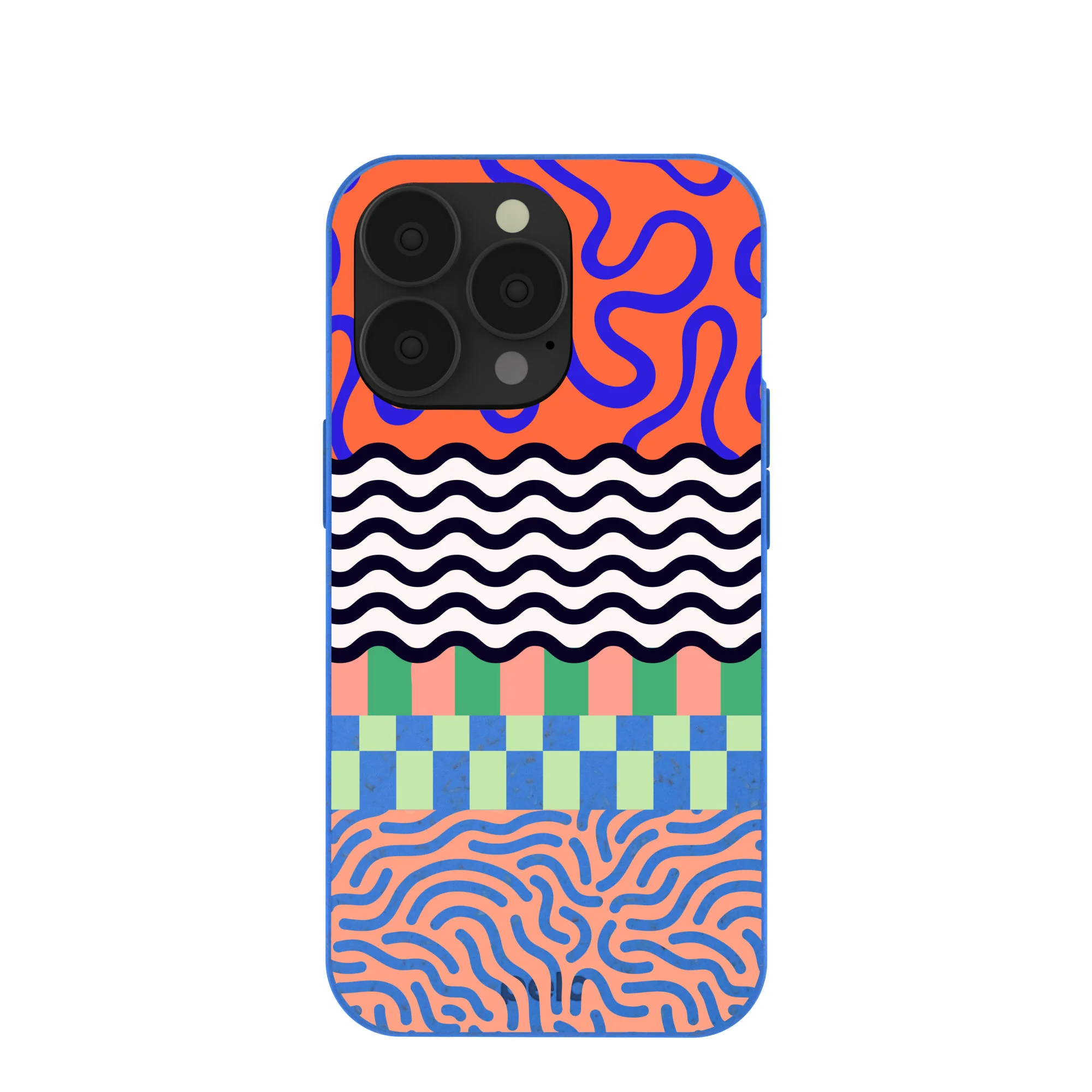 Electric Blue Tangerine Mix iPhone 13 Pro Case