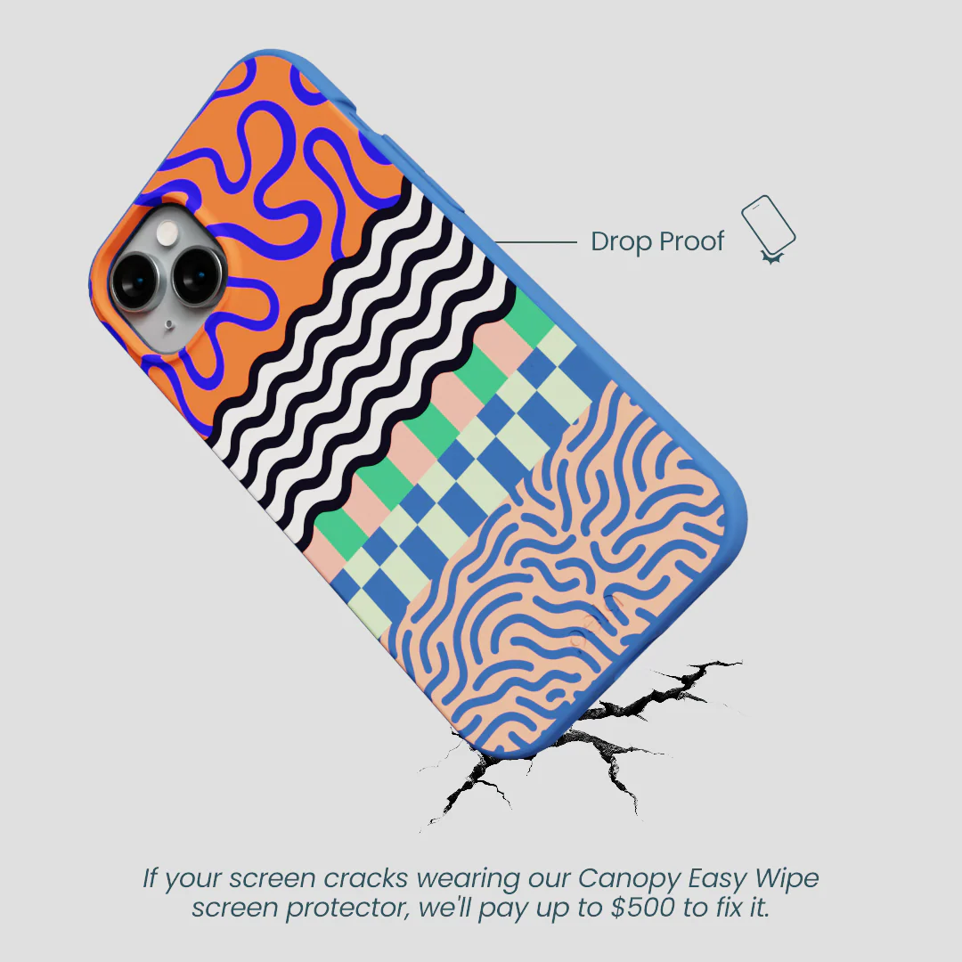 Electric Blue Tangerine Mix iPhone 15 Plus Case - Image 5