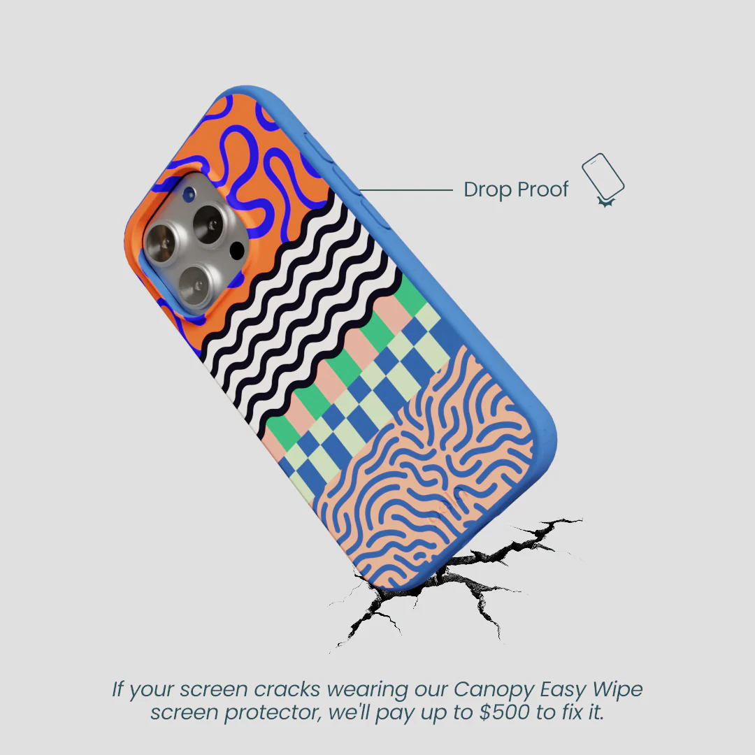 Electric Blue Tangerine Mix iPhone 16 Pro Case - Image 5