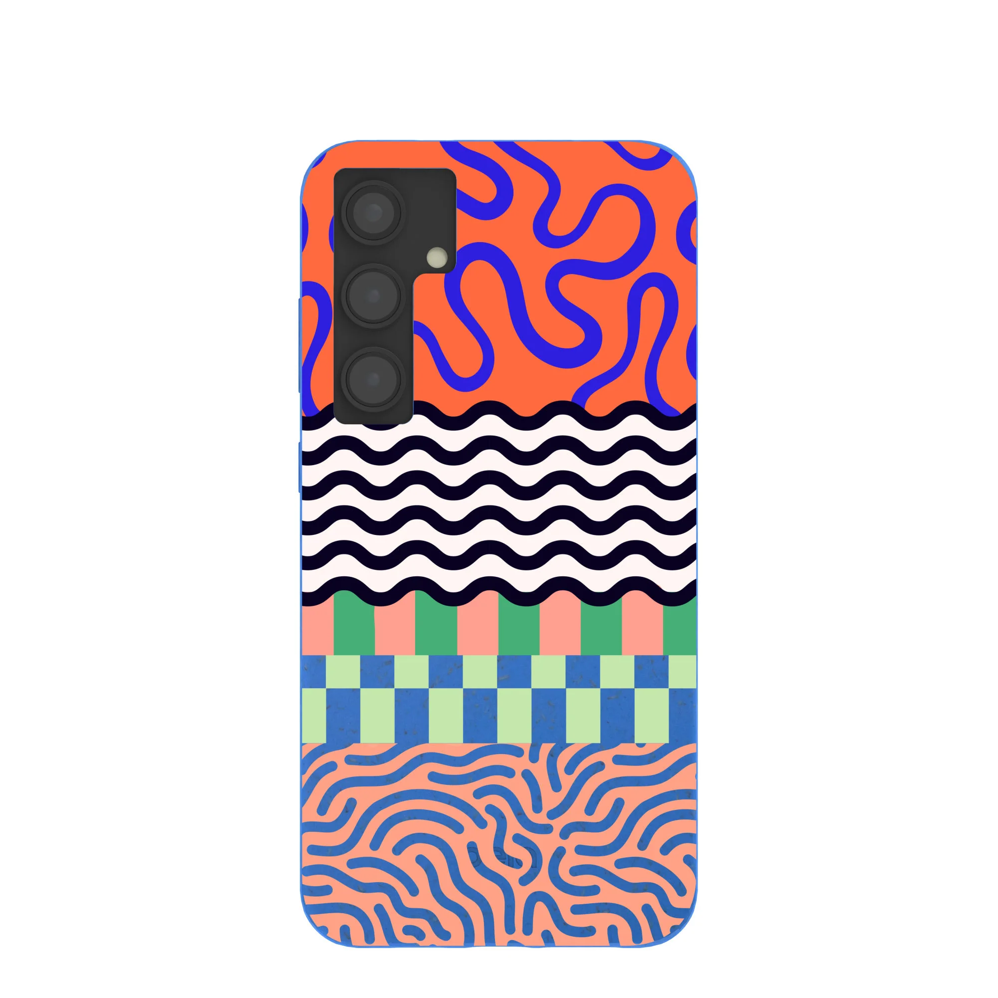 Electric Blue Tangerine Mix Samsung Galaxy S24+(Plus) Case