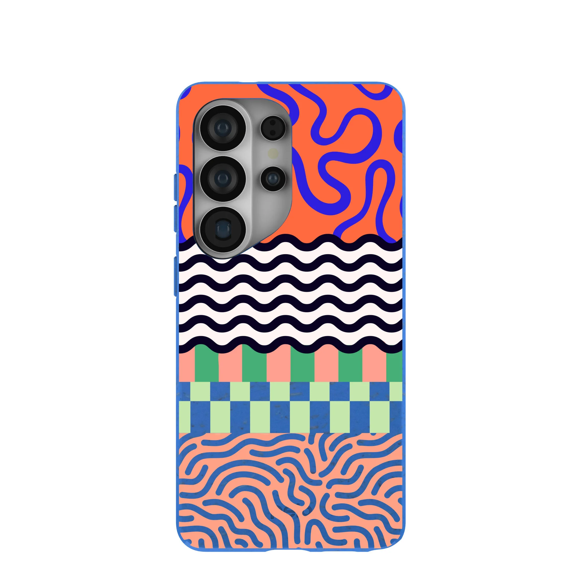 Electric Blue Tangerine Mix Samsung Galaxy S26 Ultra Case