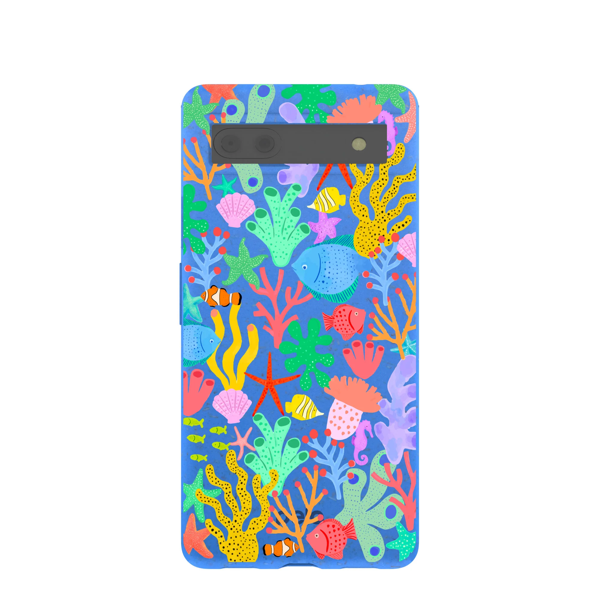 Electric Blue Underwater Blooms Google Pixel 6a Case