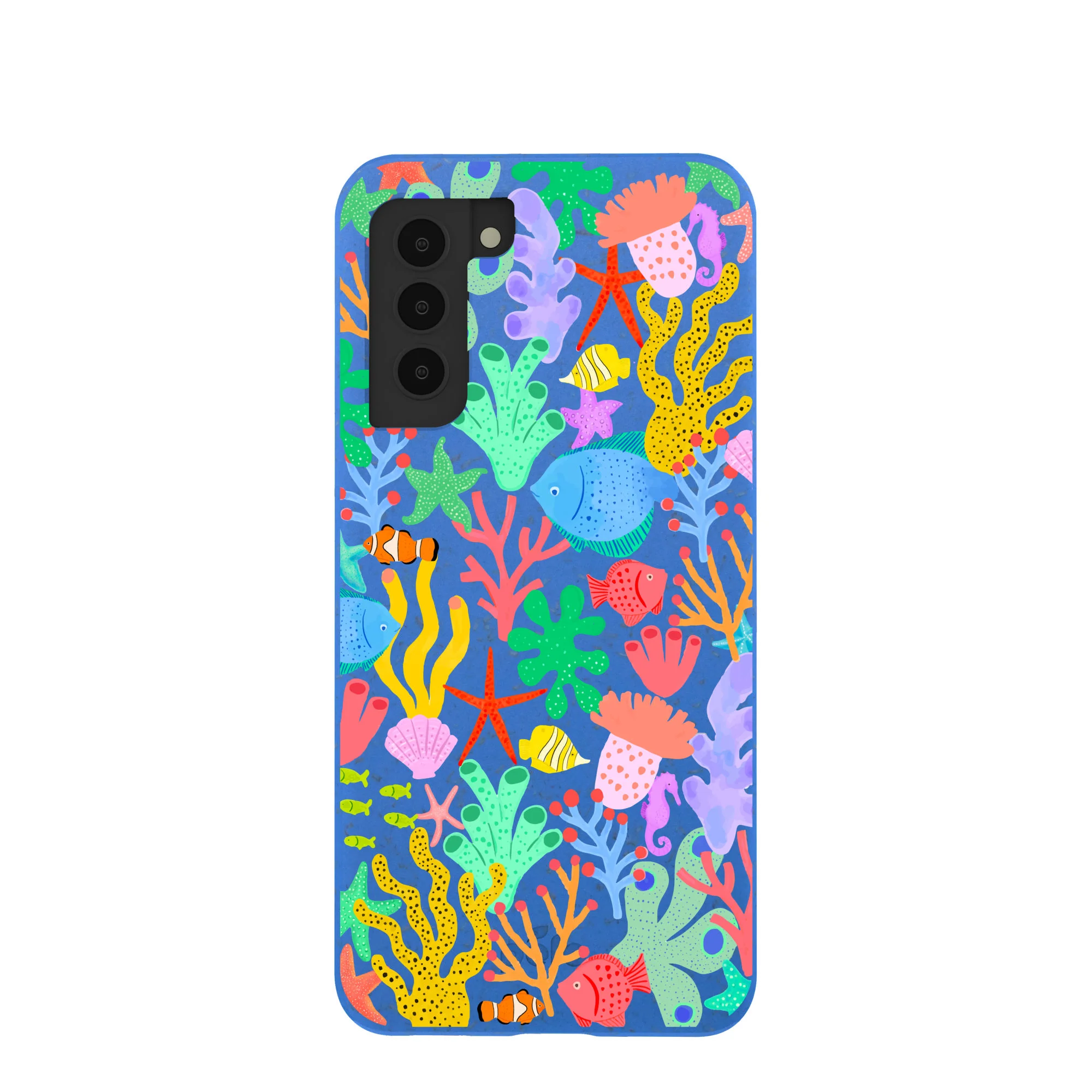 Electric Blue Underwater Blooms Samsung Galaxy S21 Case