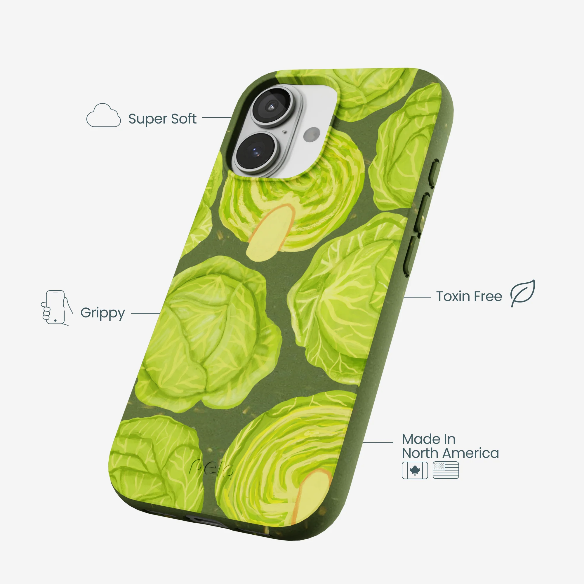 Forest Floor Cabbage Portraits iPhone 17 Case - Image 4