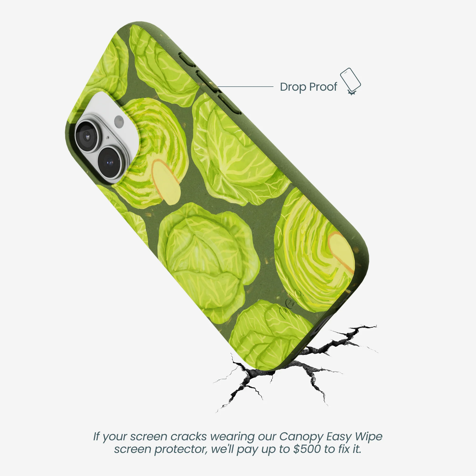 Forest Floor Cabbage Portraits iPhone 17 Case - Image 5