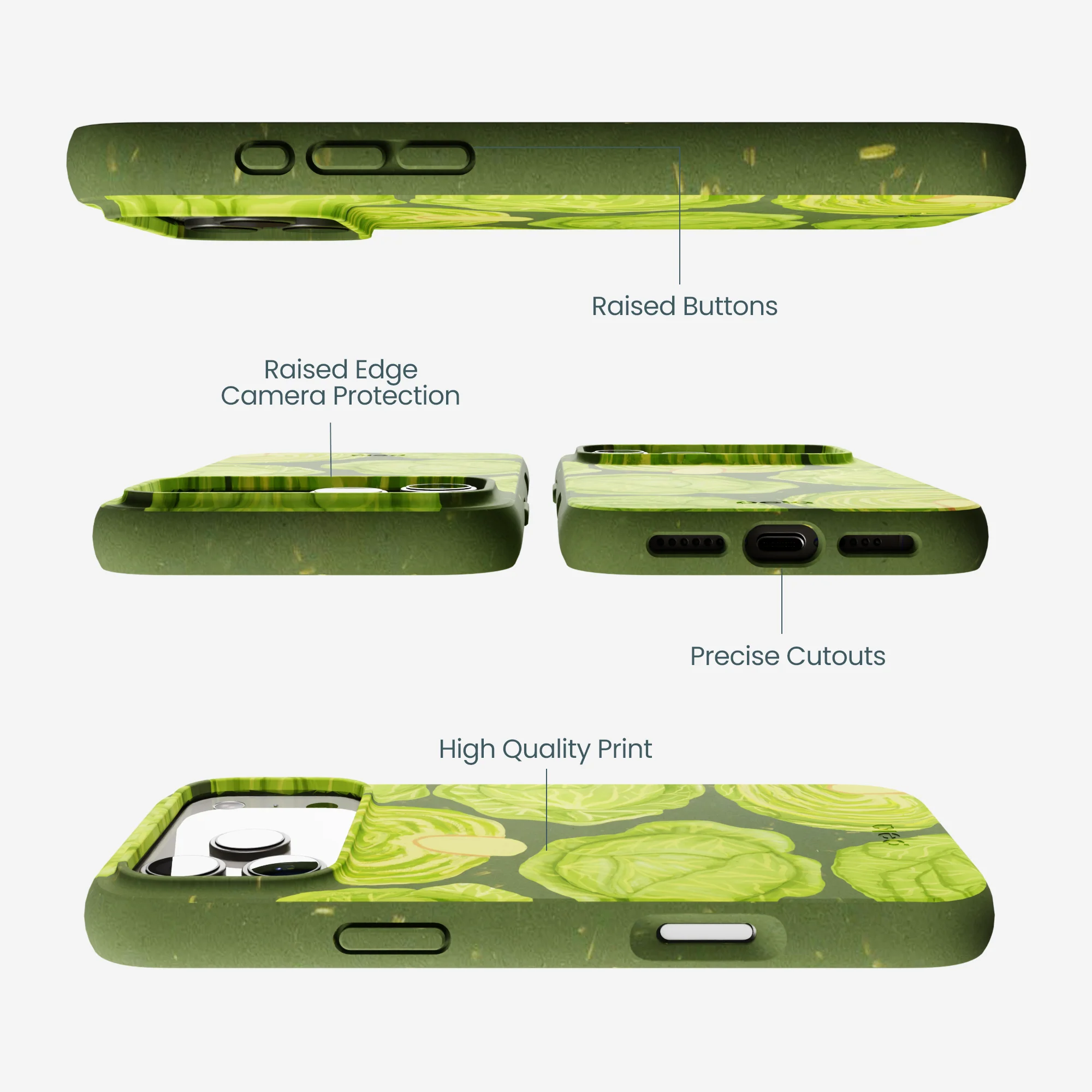 Forest Floor Cabbage Portraits iPhone 17 Pro Max Case - Image 3