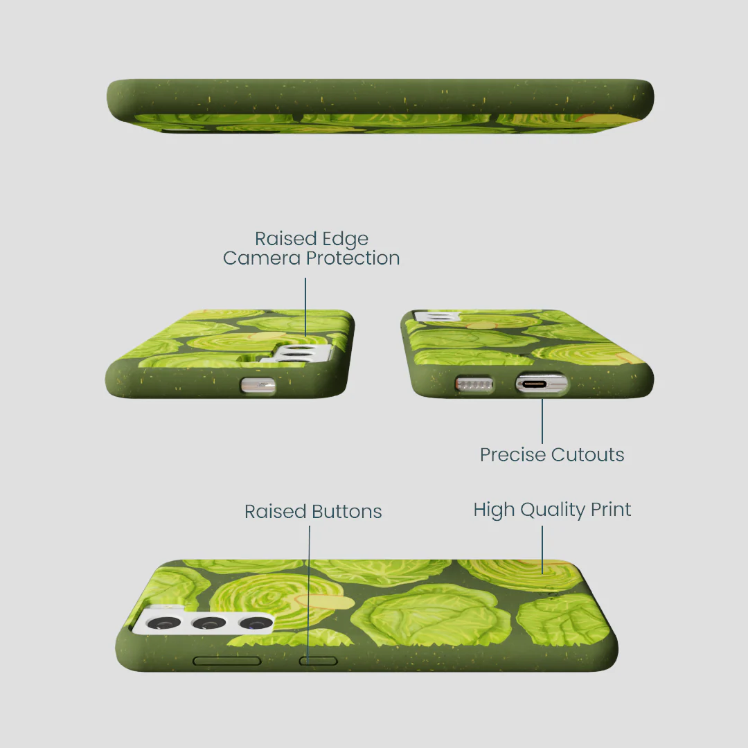 Forest Floor Cabbage Portraits Samsung Galaxy S21 Case - Image 3