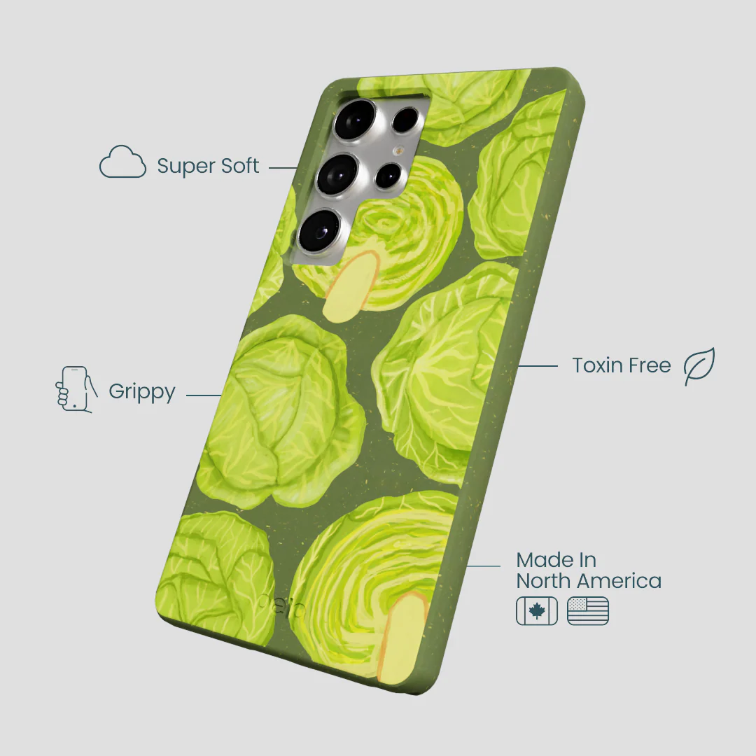 Forest Floor Cabbage Portraits Samsung Galaxy S25 Ultra Case - Image 4
