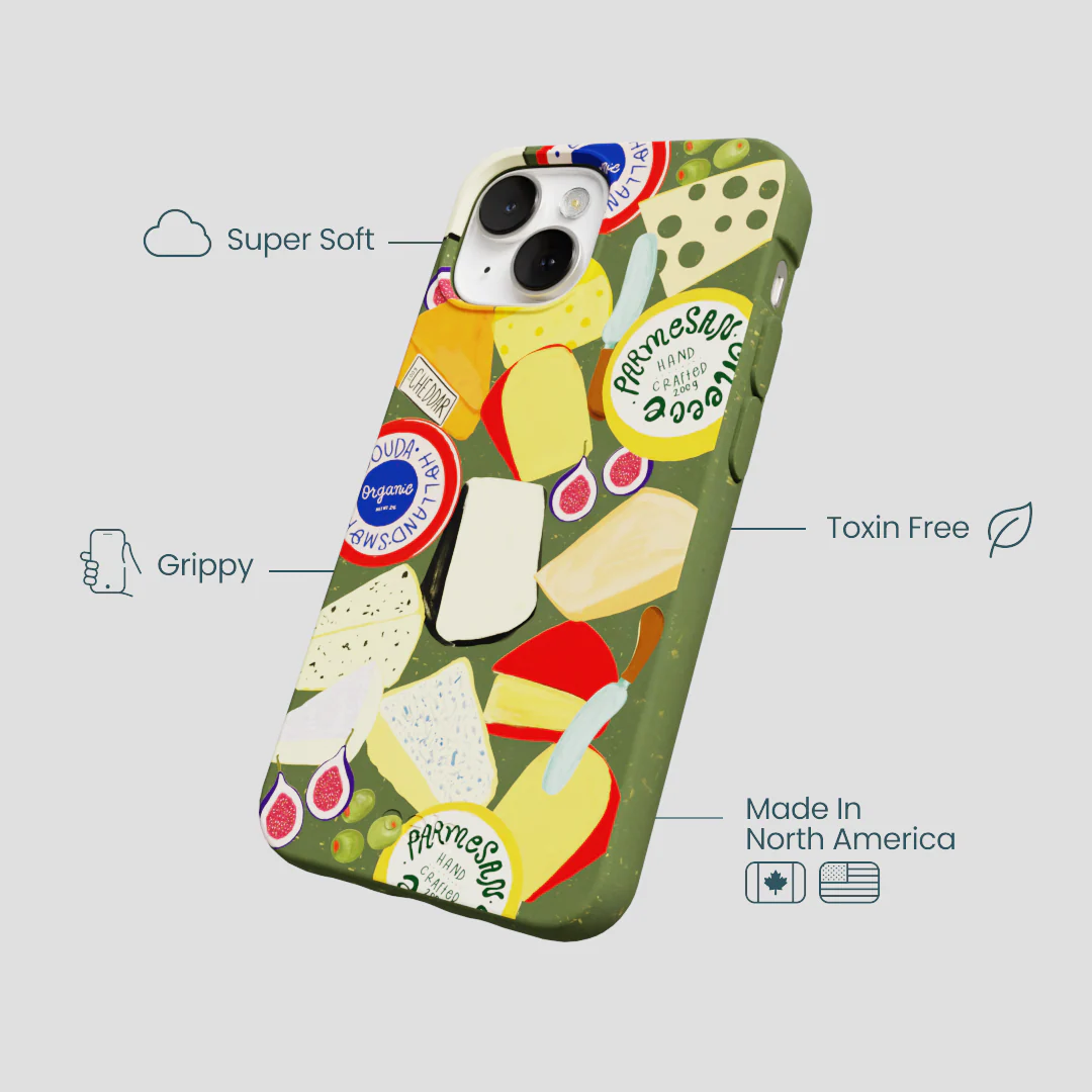 Forest Floor Cheese Spread iPhone 13 Case - Image 4