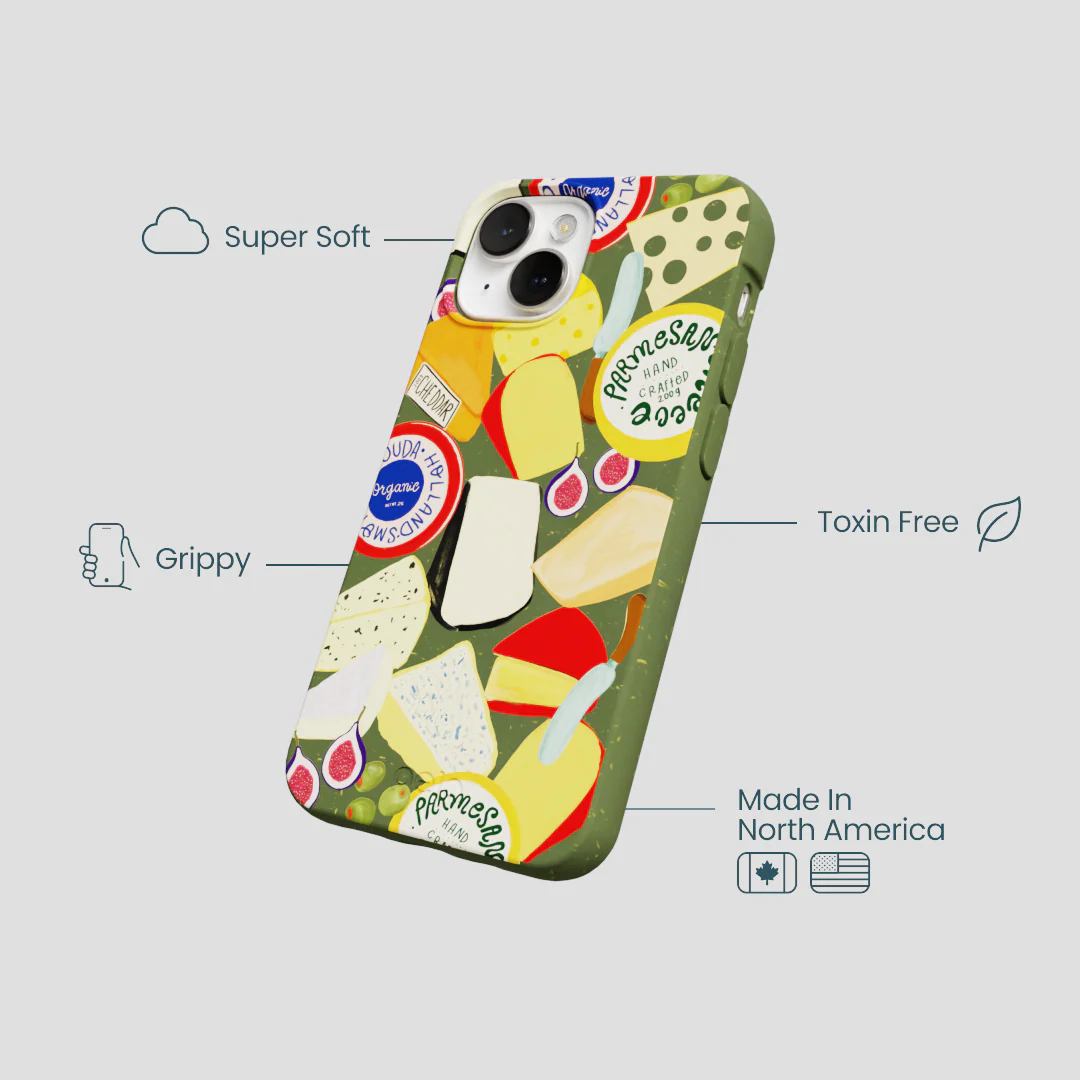 Forest Floor Cheese Spread iPhone 13 Mini Case - Image 4