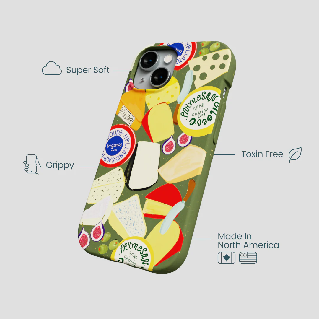 Forest Floor Cheese Spread iPhone 14 Case - Image 4