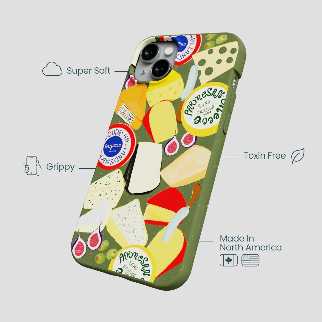 Forest Floor Cheese Spread iPhone 14 Plus Case - Image 4