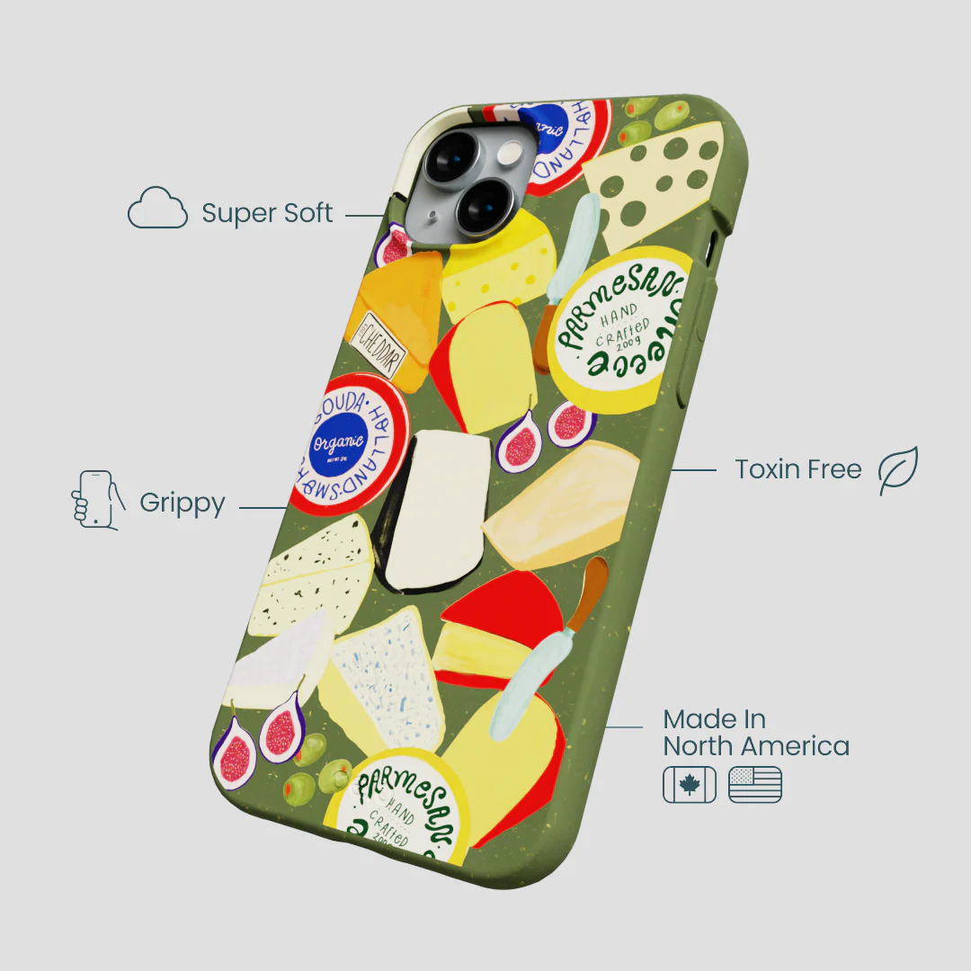 Forest Floor Cheese Spread iPhone 15 Plus Case - Image 4