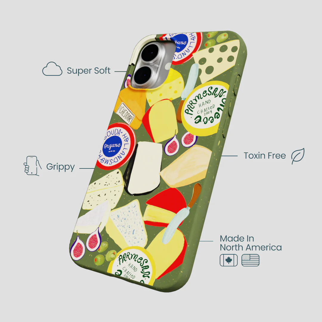 Forest Floor Cheese Spread iPhone 16 Plus Case - Image 4