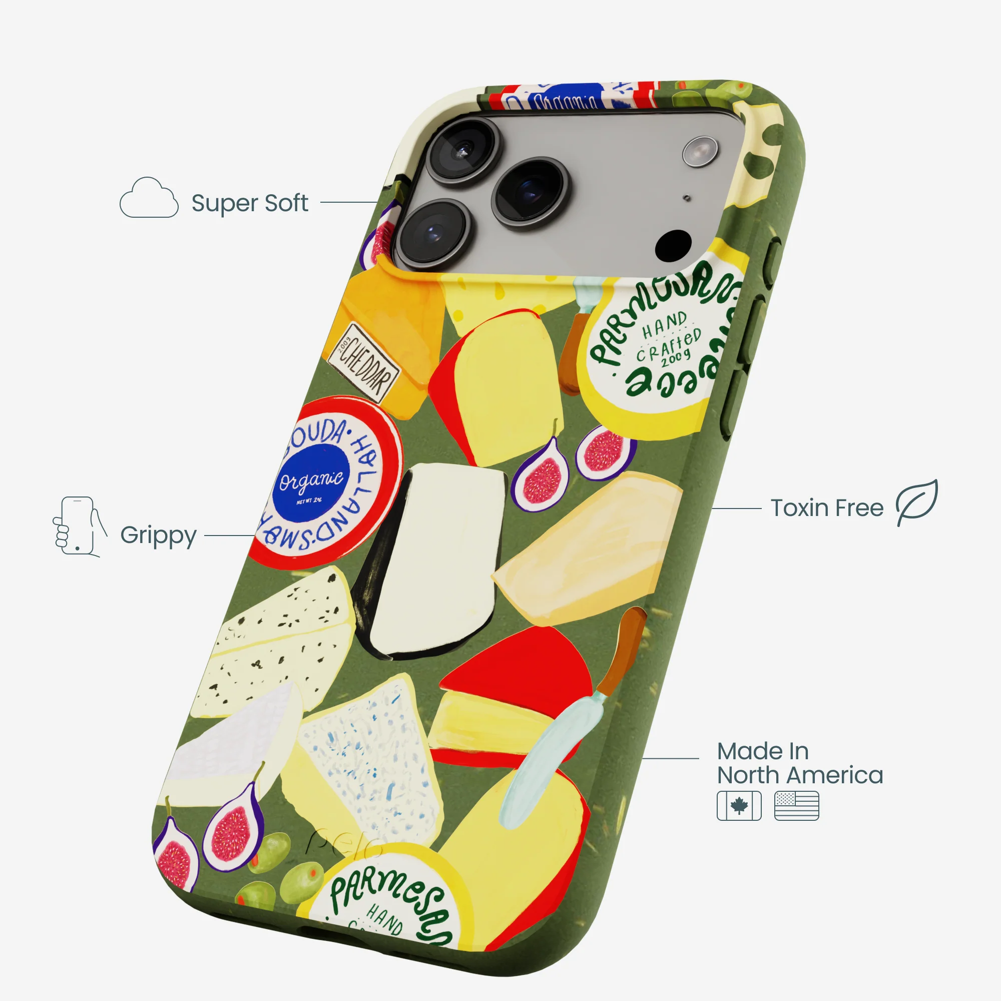 Forest Floor Cheese Spread iPhone 17 Pro Max Case - Image 4
