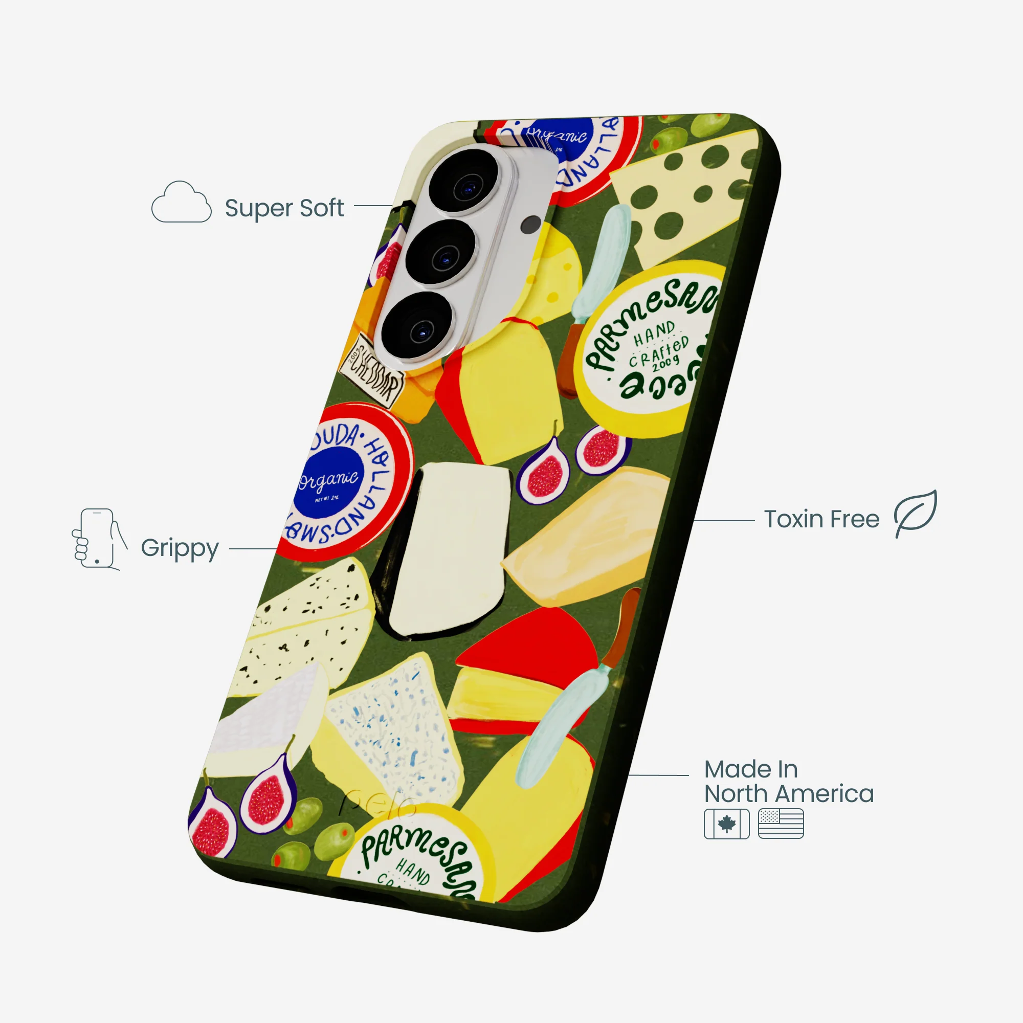Forest Floor Cheese Spread Samsung Galaxy S26 Case - Image 4