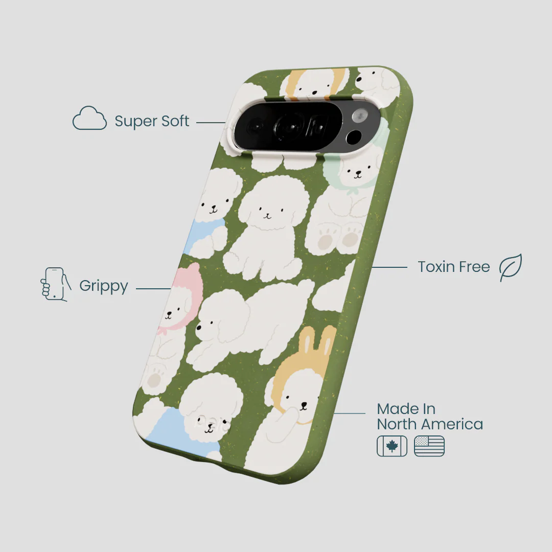 Forest Floor Cloud Poodles Google Pixel 10/10 Pro Case - Image 4