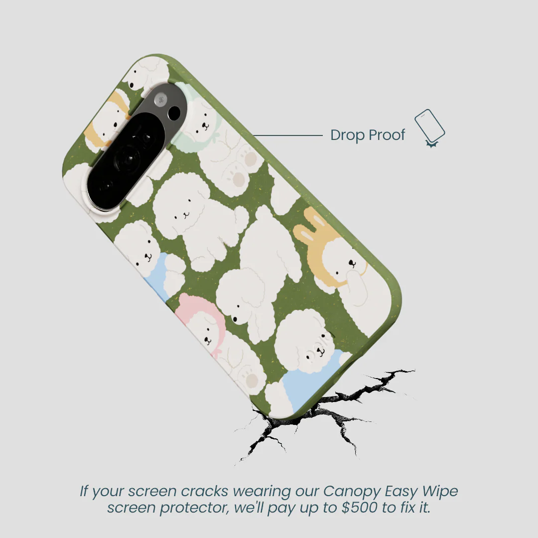 Forest Floor Cloud Poodles Google Pixel 10/10 Pro Case - Image 5