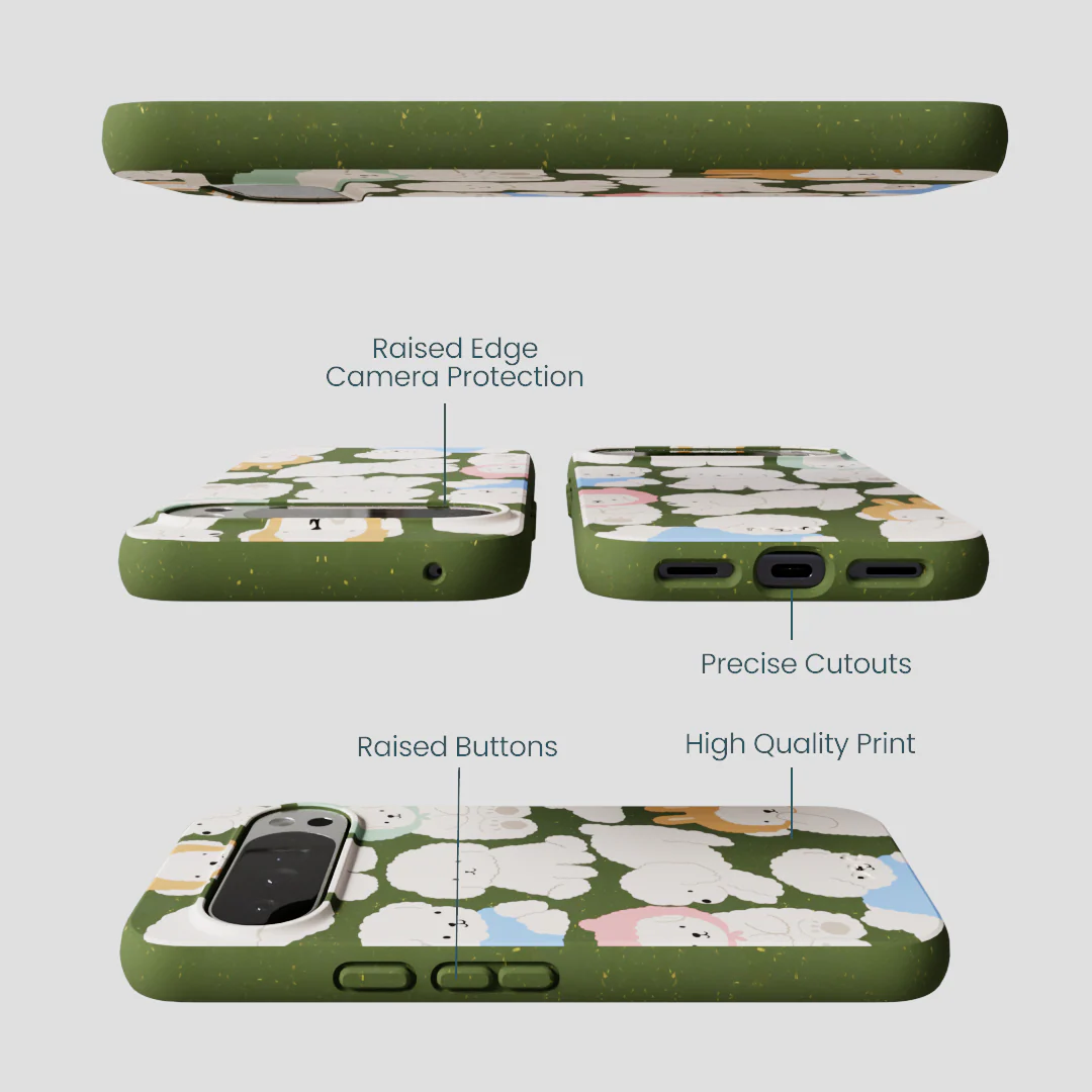 Forest Floor Cloud Poodles Google Pixel 10 Pro XL Case - Image 3