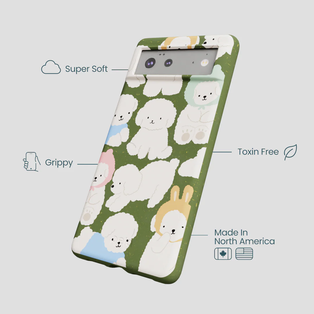 Forest Floor Cloud Poodles Google Pixel 6 Case - Image 4