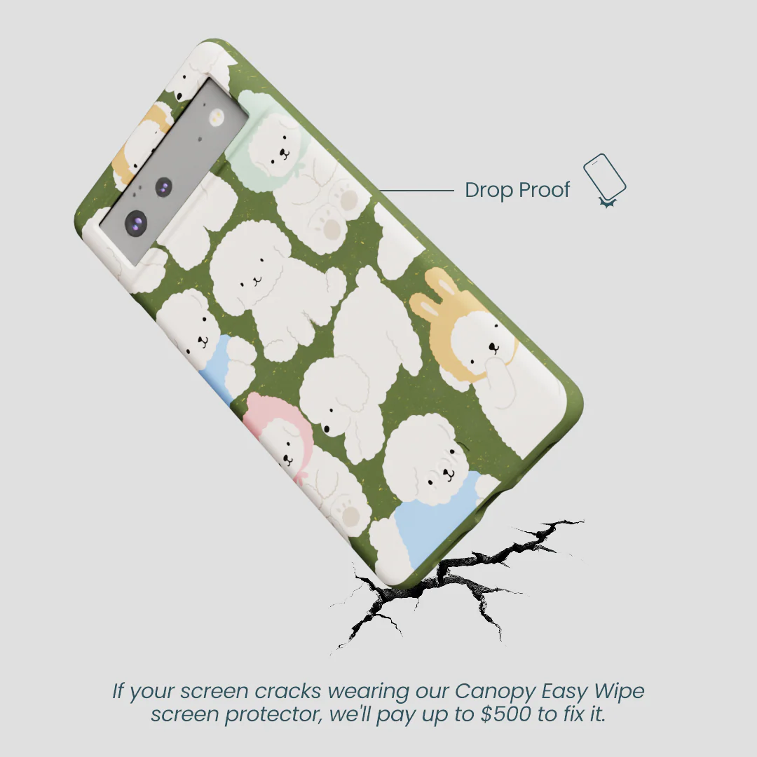 Forest Floor Cloud Poodles Google Pixel 6 Case - Image 5