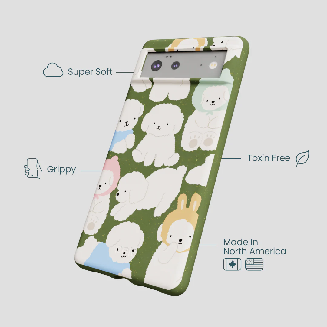 Forest Floor Cloud Poodles Google Pixel 6a Case - Image 4