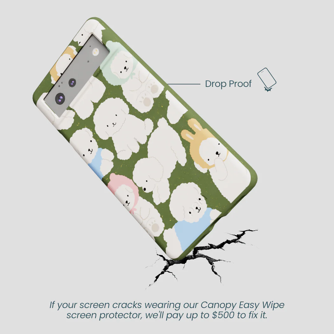 Forest Floor Cloud Poodles Google Pixel 6a Case - Image 5