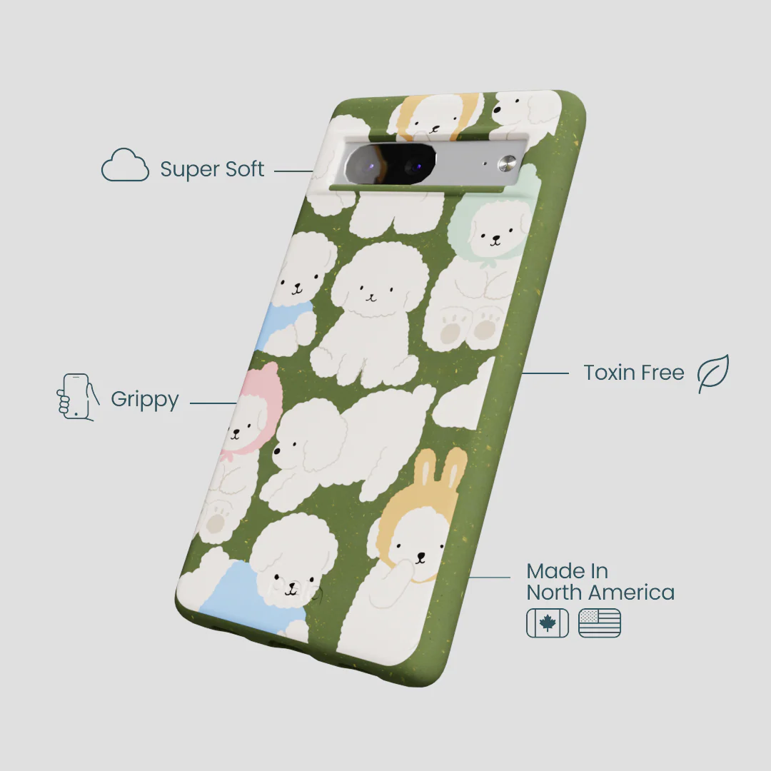 Forest Floor Cloud Poodles Google Pixel 7 Case - Image 4
