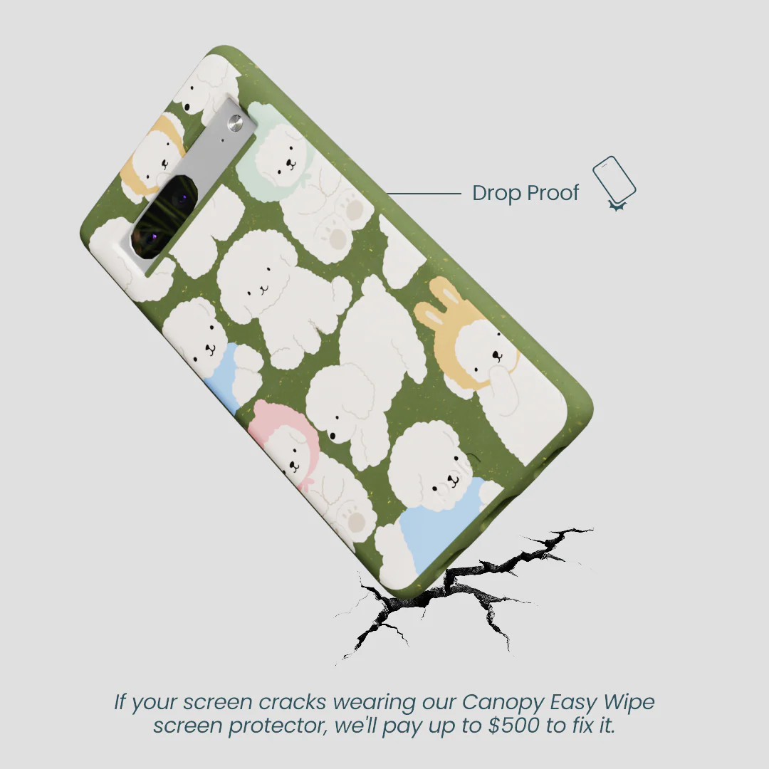 Forest Floor Cloud Poodles Google Pixel 7 Case - Image 5
