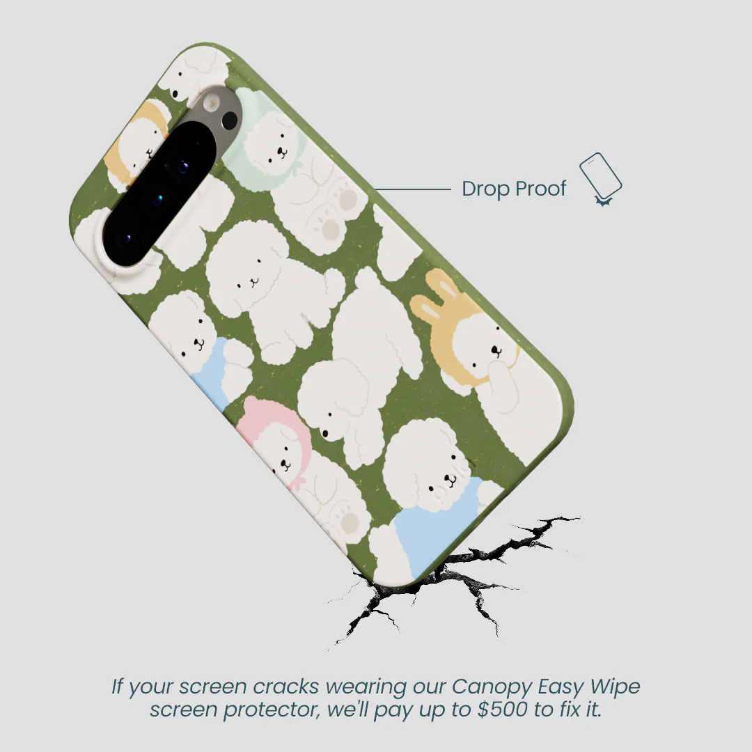 Forest Floor Cloud Poodles Google Pixel 9 Pro XL Case - Image 5