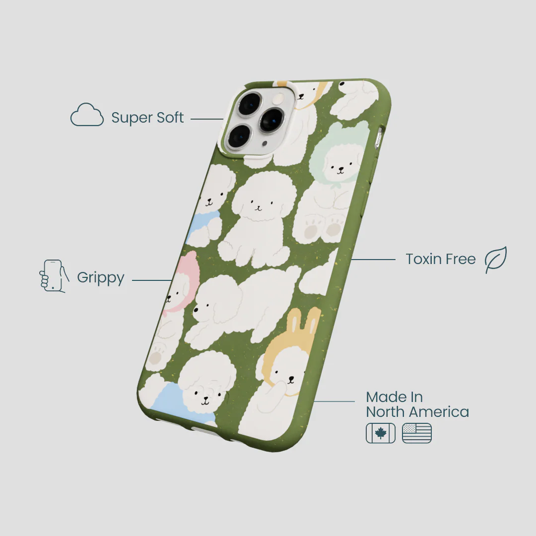 Forest Floor Cloud Poodles iPhone 11 Pro Case - Image 4