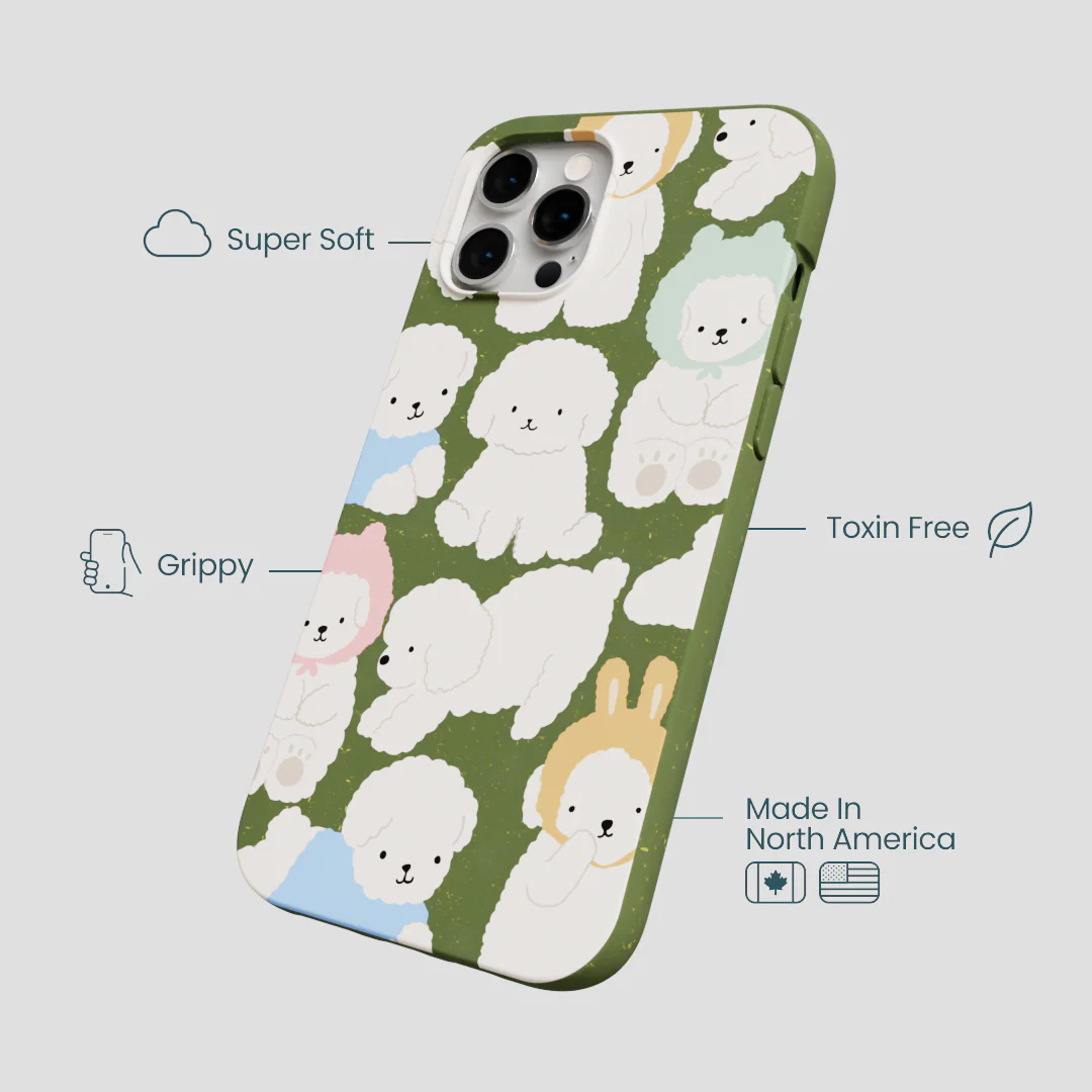 Forest Floor Cloud Poodles iPhone 12 Pro Max Case - Image 4